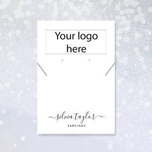 Ihr Logo Schmuck Halskette Ohrring Display Karte