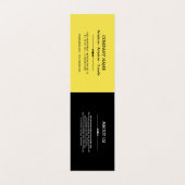 Ihr Logo-schwarzer u. gelber Visitenkarten (Innenseite Aufgefaltet)