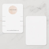 Ihr Logo Scrunchie Haargummi Display Visitenkarte (Vorne/Hinten)