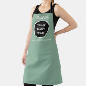 Ihr Logo-Seite Grün Website Gelbes Geschäft Schürze (InSitu)