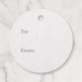 Ihr Logo-Silberstreifen-Geschenk-Tag Geschenkanhänger (Rückseite)