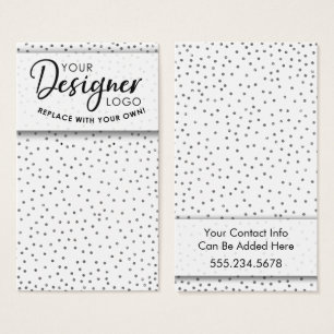 Ihr Logo Silver Confetti Ohrring-Display