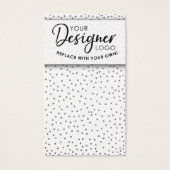 Ihr Logo Silver Confetti Ohrring-Display (Vorderseite)