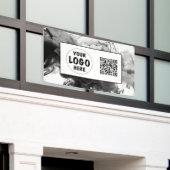 Ihr Logo Smokey Gothic Monochrome Banner (Äußeres Gebäude)