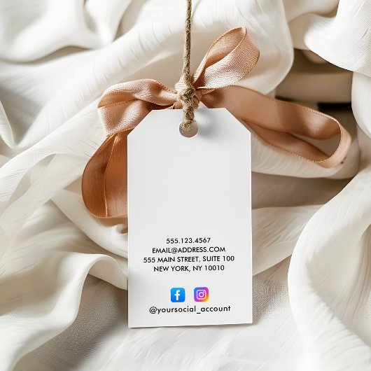 Ihr Logo Social Media Minimal Preis-Label DIY Visitenkarte