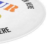 Ihr Logo - Social Media Name Cutting Board Schneidebrett (Ecke)