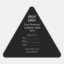 Ihr Logo Social Media QR-Code Dreieckiger Aufkleber