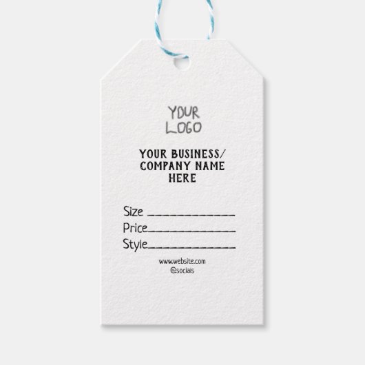 Ihr Logo Social Media QR-Code Geschenkanhänger (Vorderseite)