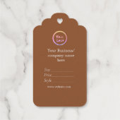 Ihr Logo Social Media QR-Code Geschenkanhänger (Rückseite)