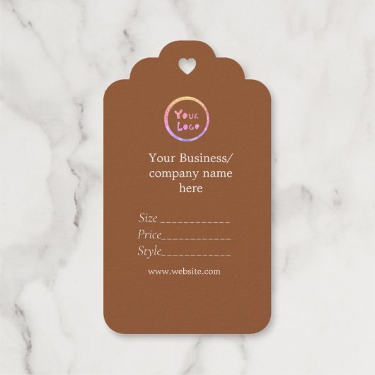 Ihr Logo Social Media QR-Code Geschenkanhänger (Rückseite)