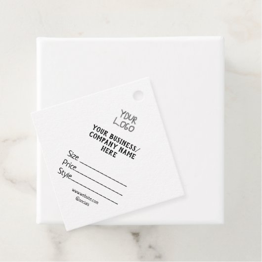 Ihr Logo Social Media QR-Code Geschenkanhänger (Beispiel)