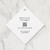 Ihr Logo Social Media QR-Code Geschenkanhänger (Rückseite)