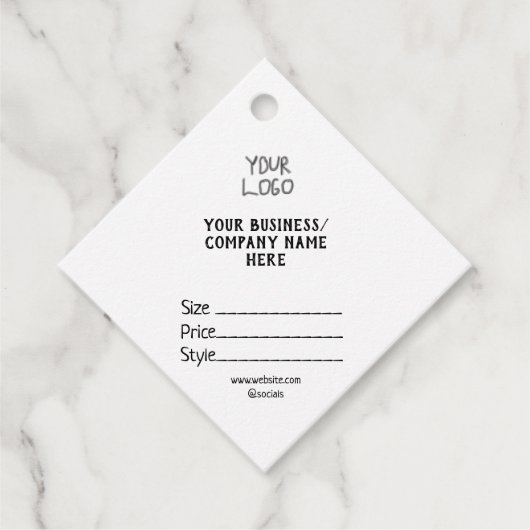 Ihr Logo Social Media QR-Code Geschenkanhänger (Vorderseite)