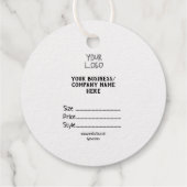 Ihr Logo Social Media QR-Code Geschenkanhänger (Rückseite)