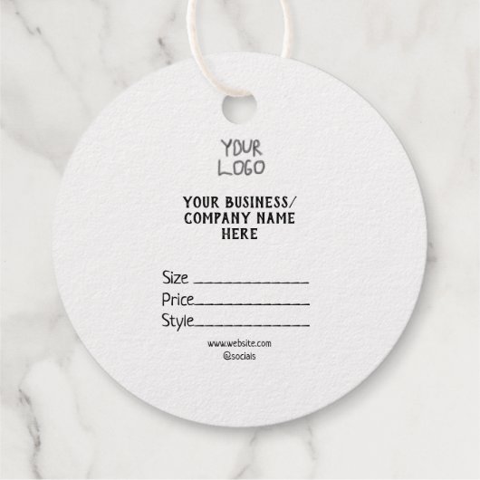 Ihr Logo Social Media QR-Code Geschenkanhänger (Rückseite)