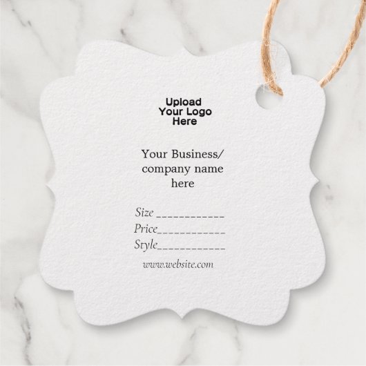 Ihr Logo Social Media QR-Code Geschenkanhänger (Rückseite)