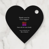 Ihr Logo Social Media QR-Code Geschenkanhänger (Rückseite)