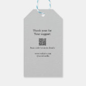 Ihr Logo Social Media QR-Code Geschenkanhänger (Rückseite)