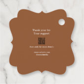 Ihr Logo Social Media QR-Code Geschenkanhänger (Rückseite)