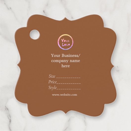 Ihr Logo Social Media QR-Code Geschenkanhänger (Vorderseite)