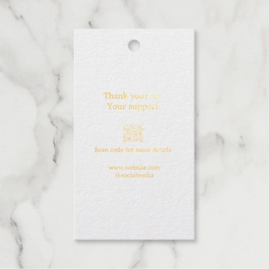 Ihr Logo Social Media QR-Code Geschenkanhänger (Vorderseite)