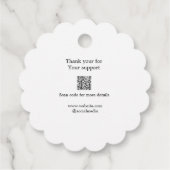 Ihr Logo Social Media QR-Code Geschenkanhänger (Rückseite)