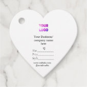 Ihr Logo Social Media QR-Code Geschenkanhänger (Vorderseite)