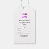 Ihr Logo Social Media QR-Code Geschenkanhänger (Vorderseite)