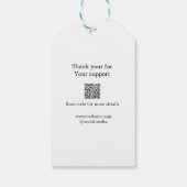 Ihr Logo Social Media QR-Code Geschenkanhänger (Rückseite)