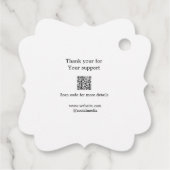 Ihr Logo Social Media QR-Code Geschenkanhänger (Rückseite)