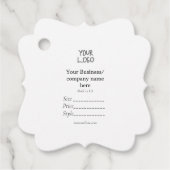 Ihr Logo Social Media QR-Code Geschenkanhänger (Vorderseite)