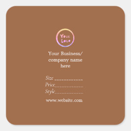 Ihr Logo Social Media QR-Code Quadratischer Aufkleber