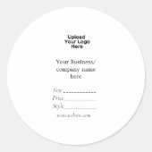 Ihr Logo Social Media QR-Code Runder Aufkleber (Vorderseite)