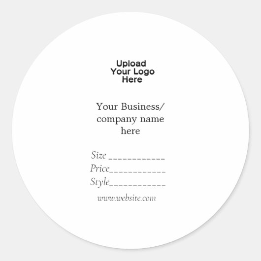 Ihr Logo Social Media QR-Code Runder Aufkleber (Vorderseite)