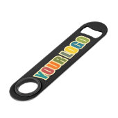 Ihr Logo Speed Flaschenöffner (Rückseite Schrägansicht)