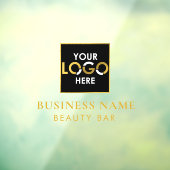 Ihr Logo-Store für Firmennamen Schwarz & Gold Fensteraufkleber (Blatt 3)