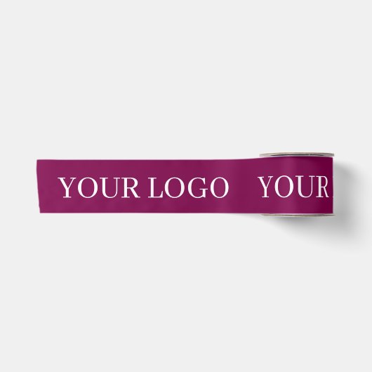 IHR LOGO STYLISH MODERN WEIN SATINBAND (Vorderseite)