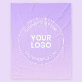 Ihr Logo | Subtile Lavender Ombre Gradient Fleecedecke