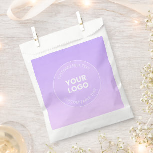 Ihr Logo   Subtile Lavender Ombre Gradient Geschenktütchen