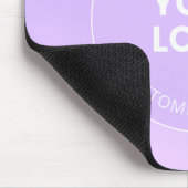 Ihr Logo | Subtile Lavender Ombre Gradient Mousepad (Ecke)
