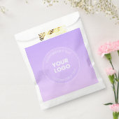 Ihr Logo | Subtiler Lavendel-Ombre-Gradient Geschenktütchen (Versiegelt)