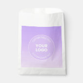 Ihr Logo | Subtiler Lavendel-Ombre-Gradient Geschenktütchen (Vorderseite)