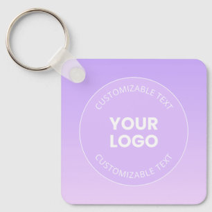 Ihr Logo Subtiler Lavendel-Ombre-Gradient Schlüsselanhänger
