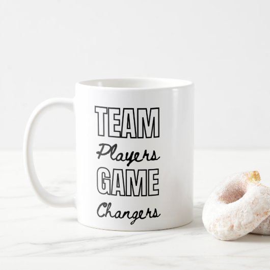 Ihr Logo-Team Player Inspiration für Ihr Corporate Kaffeetasse (Mit Donut)