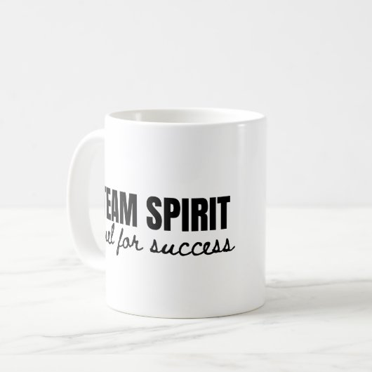 Ihr Logo-Team Spirit Motivierend Angebotsbüro Kaffeetasse (Vorderseite Links)