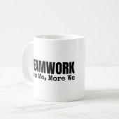 Ihr Logo Teamwork Motivierend Mitarbeiterbüro Gesc Kaffeetasse (Vorderseite Links)