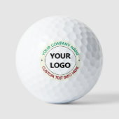 Ihr Logo-Text-Branded-Stempel Golfbälle Vorlage (Vorderseite)
