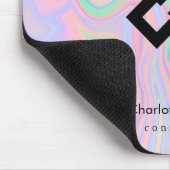 Ihr Logo + Text - Holografische Darstellung Mousepad (Ecke)