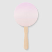 Ihr Logo & Text | Pink & Peach Ombre Fächer (Rückseite)
