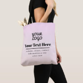 Ihr Logo & Text | Pink & Peach Ombre Tasche (Von Nahem)